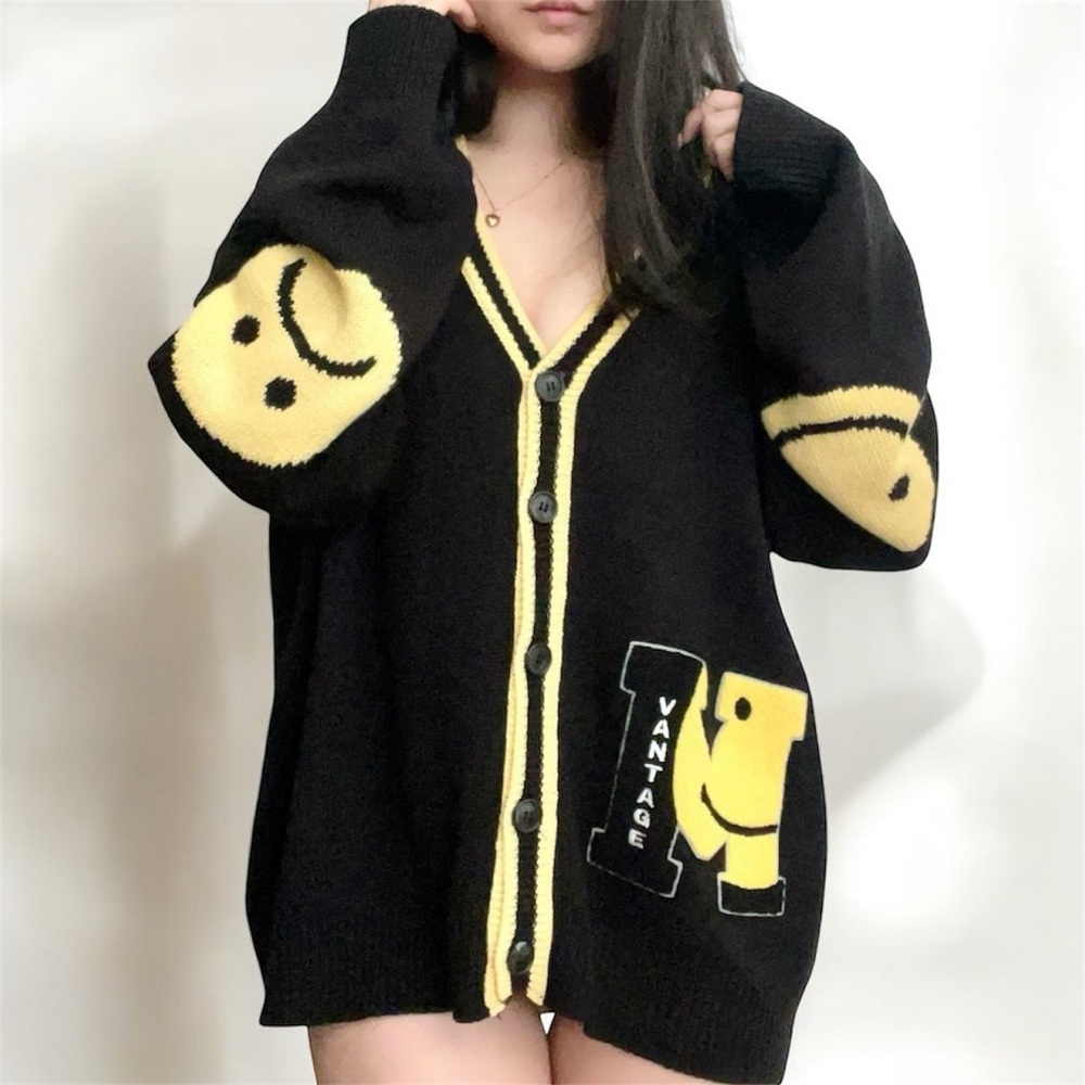 MAYBE CRAZY® MEN'S LOOSE KNIT CARDIGAN.